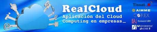 Logo de RealCloud incluyendo los de los integrantes del Consorcio